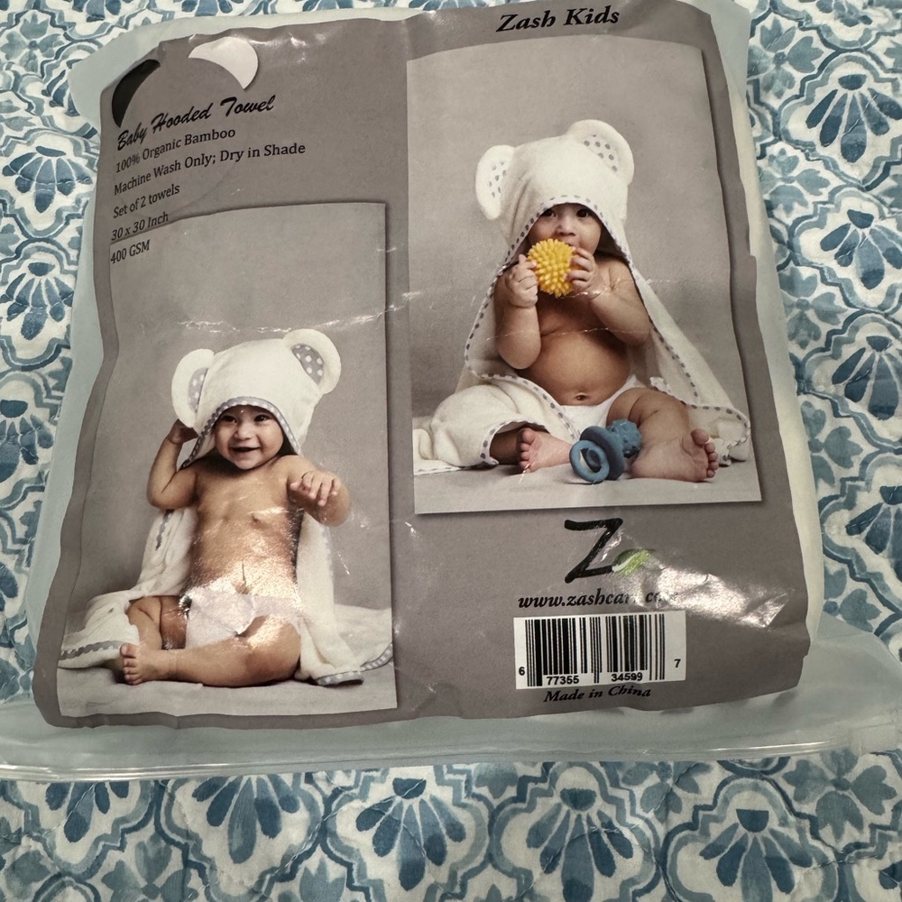 White Baby Hooded Towel